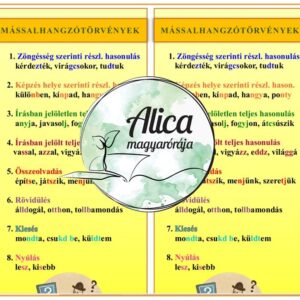 Mássalhangzótörvények - okoskönyvjelző